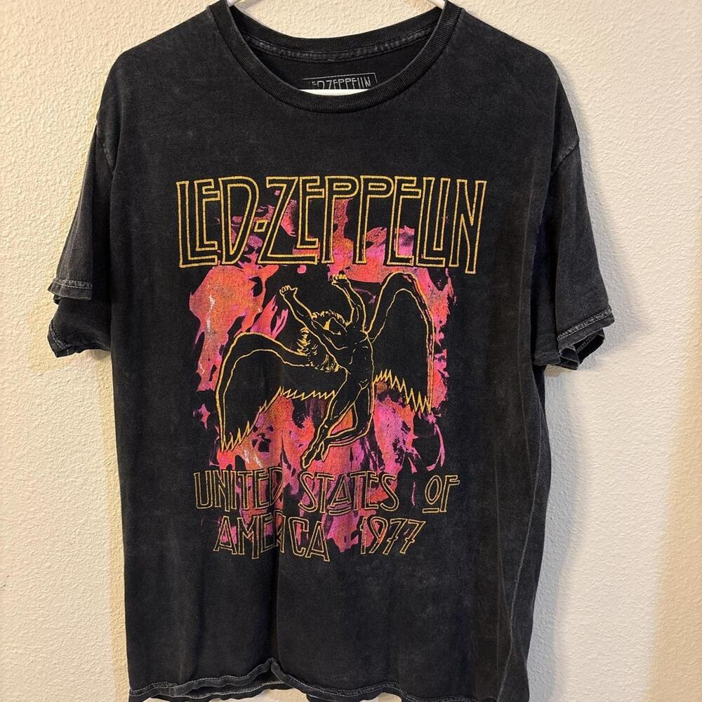 Led zeppelin 1977 tour graphic